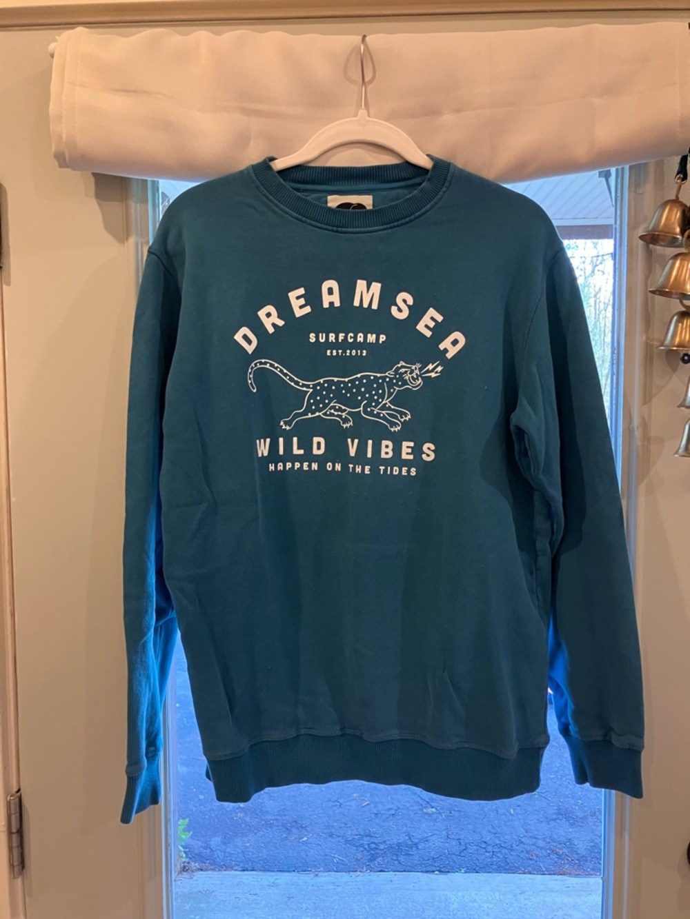 Dreamsea Wild Vibes Teal Crewneck Sweatshirt